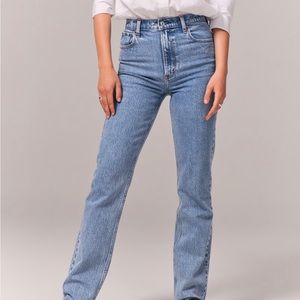 Abercrombie 90s ultra high rise straight jeans